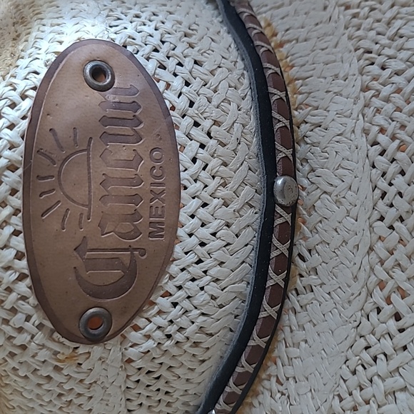 Cowboy Straw Hat with Black Band - Picture 7 of 7